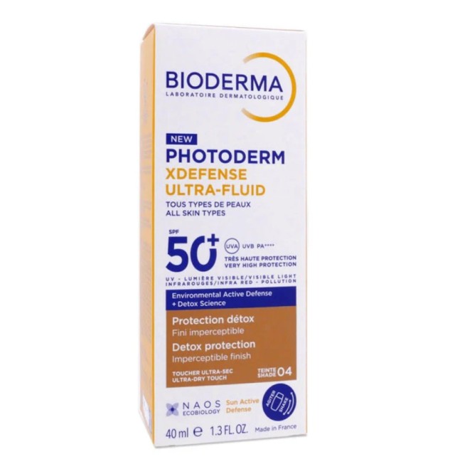 Bioderma Photoderm XDefense Ultra-Fluid Shade 04 Αντιηλιακό Προσώπου με Χρώμα SPF50+ 40ml