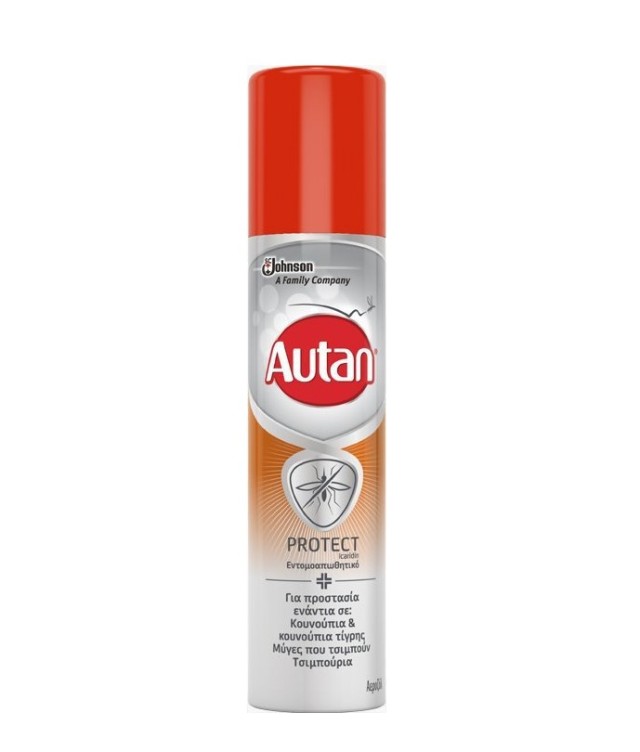 Autan Protect Spray για Προστασία Ενάντια σε Κουνούπια Τίγρης, Μύγες Που Τσιμπούν, Τσιμπούρια 100ml