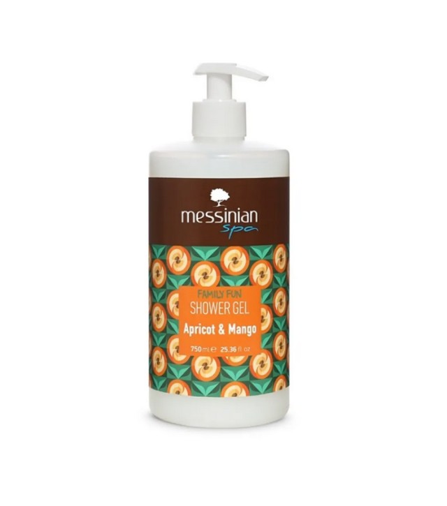 Messinian Spa Family Fun Αφρόλουτρο Gel Apricot & Mango 750ml