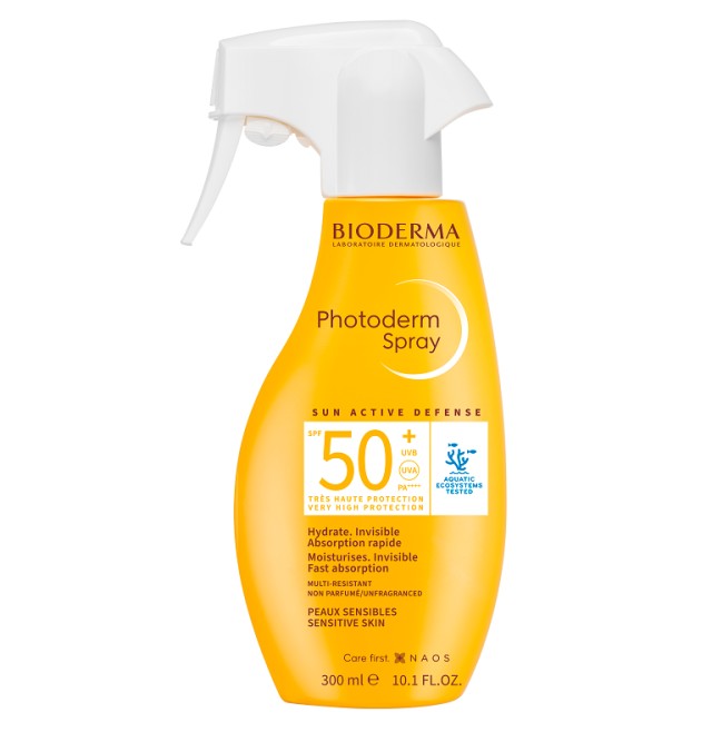 Bioderma Photoderm Spray Invisible SPF50 Αντηλιακό για Πρόσωπο & Σώμα 300ml