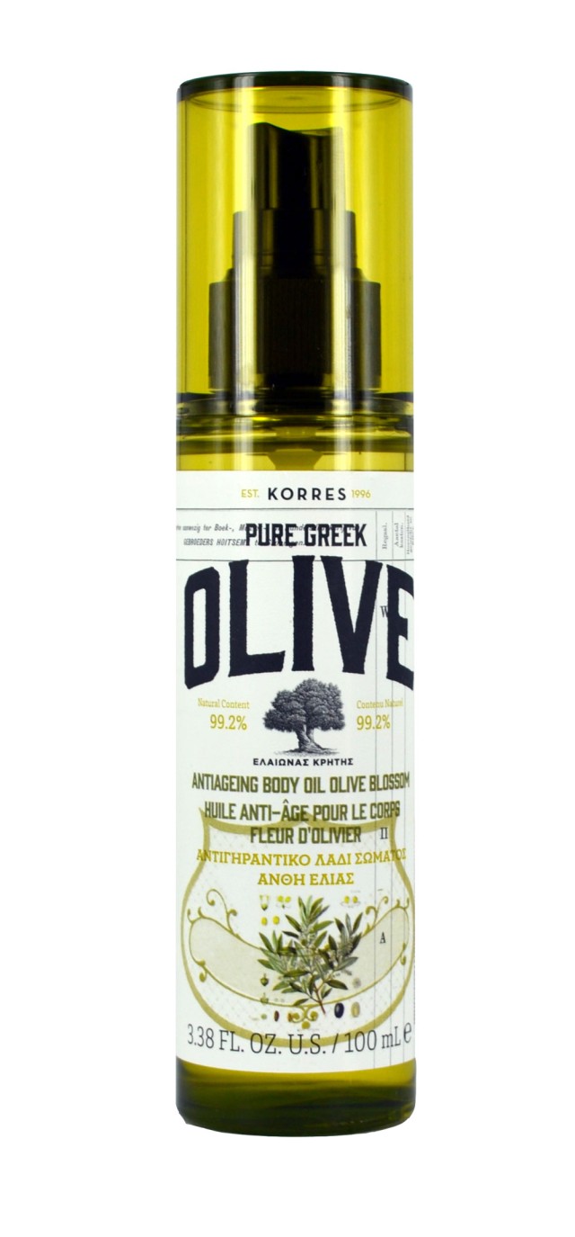 KORRES Pure Greek Olive Αντιγηραντικό Λάδι Σώματος Άνθη Ελιάς 100ml