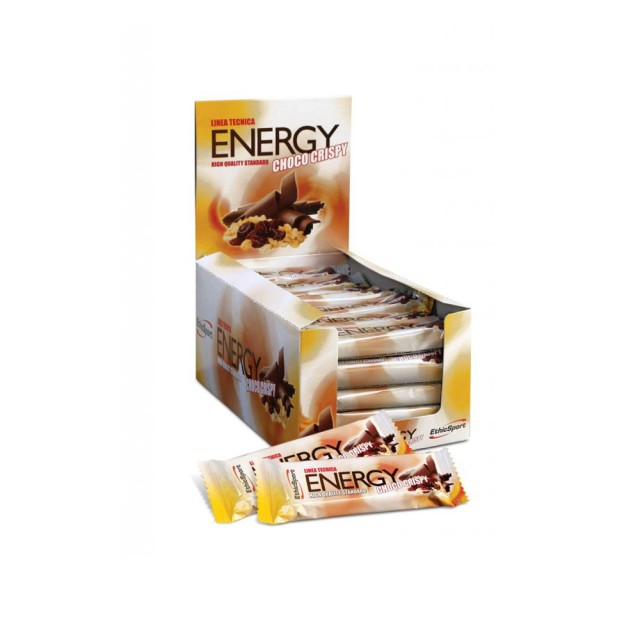 EthicSport Energy Choco Crispy Linea Tecnica Μπάρα με Γεύση Σοκολάτα & Σταφίδες 40gr