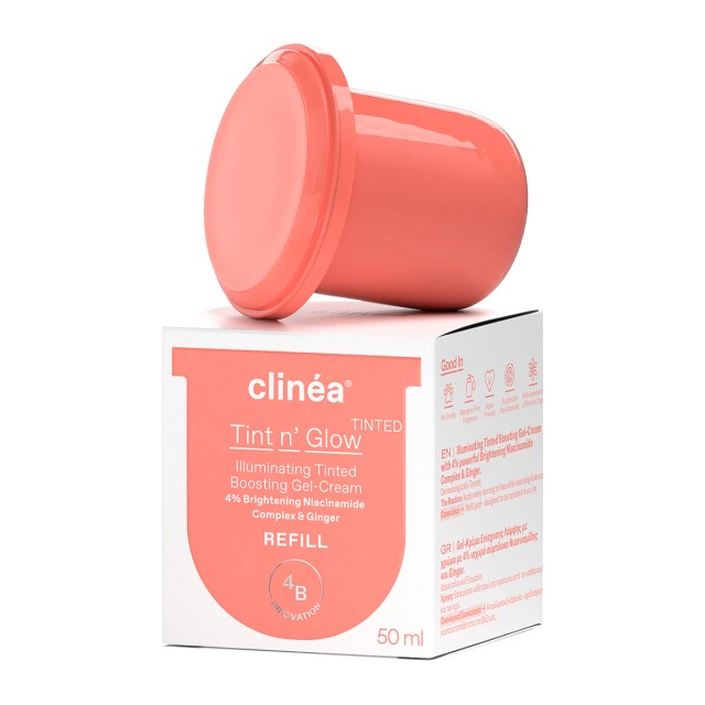 Clinéa Tint n' Glow Refill Gel Κρέμα Ενίσχυσης Λάμψης με Χρώμα 50ML