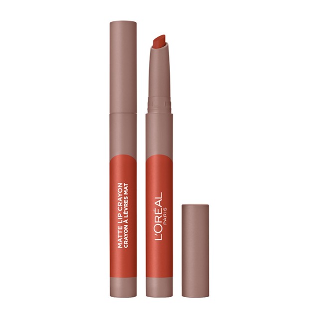 L'oreal Paris Matte Lip Crayon 110 Caramel Rebel - Μολύβι Χειλιών 1,3gr