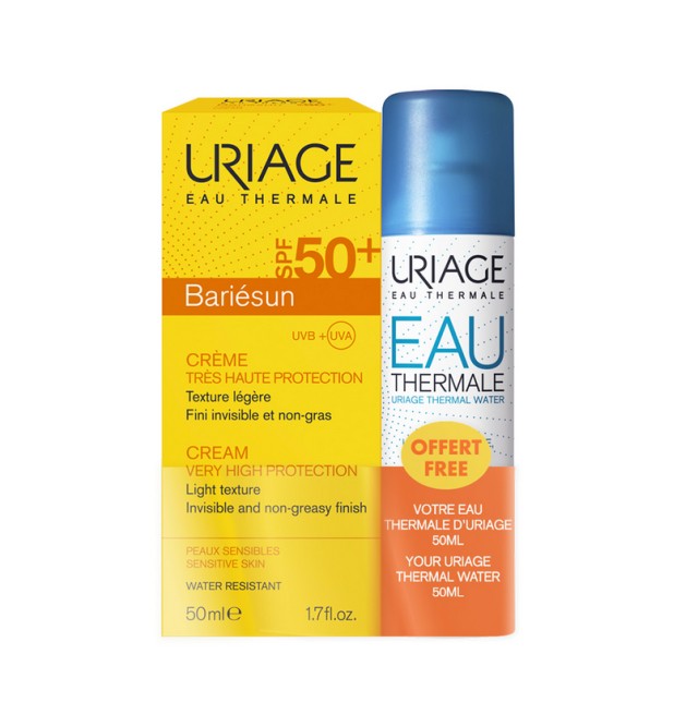 Uriage Set Bariesun Cream SPF50+ 50ml + Δώρο Uriage eau Thermale Water 50ml