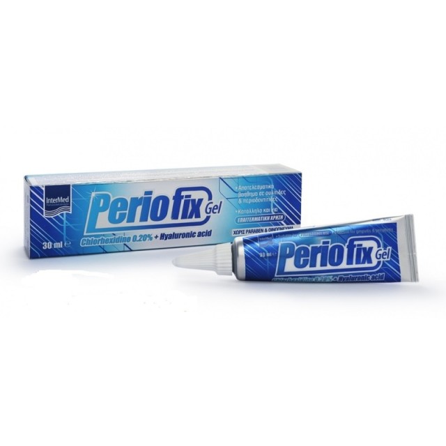 Intermed Periofix Gel 0.20%  Αποτελεσματικό για Ουλίτιδες και Περιοδοντίτιδες 30ml