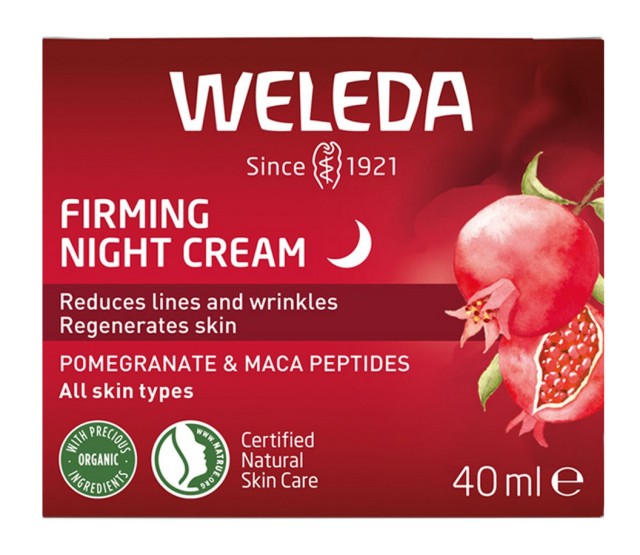 Weleda Firming Night Cream Κρέμα Νύχτας για Σύσφιξη με Ρόδι & Πεπτίδια Μάκα 40ml
