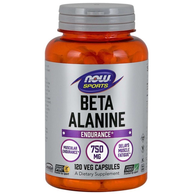 Now Foods BETA-ALANINE 750 mg - 120 Caps