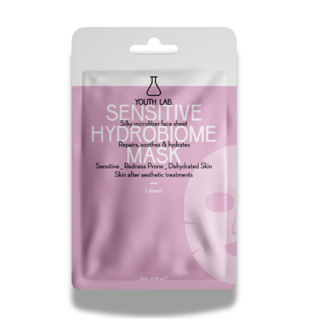 Youth Lab Sensitive Hydrobiome Υφασμάτινη Μάσκα Προσώπου μιας Χρήσης 1τμχ