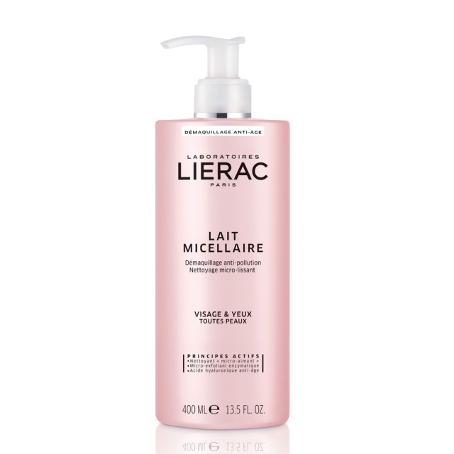 Lierac Demaquillant Lait Micellaire Anti-Aging Cleansing Micellar Milk for All Skin Types 400ml