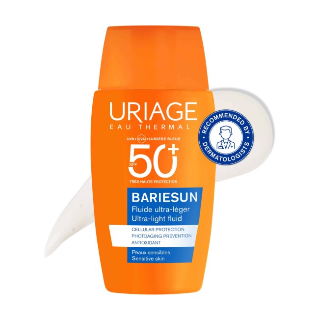 Uriage Bariesun Ultra Matte Aqua Fluid Spf50+ Αντηλιακό Προσώπου Λεπτόρρευστης Υφής 50ml