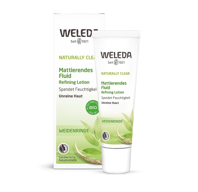 Weleda Naturally Clear Refining Lotion Γαλάκτωμα Προσώπου με Εκχύλισμα Ιτιάς για Ματ Αποτέλεσμα για Δέρμα με Ατέλειες 30ml