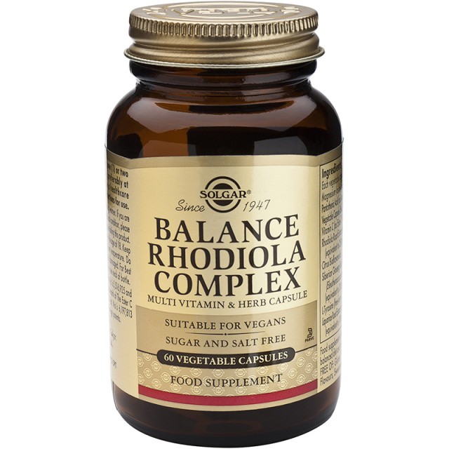 SOLGAR BALANCE RHODIOLA COMPLEX veg.caps 60s