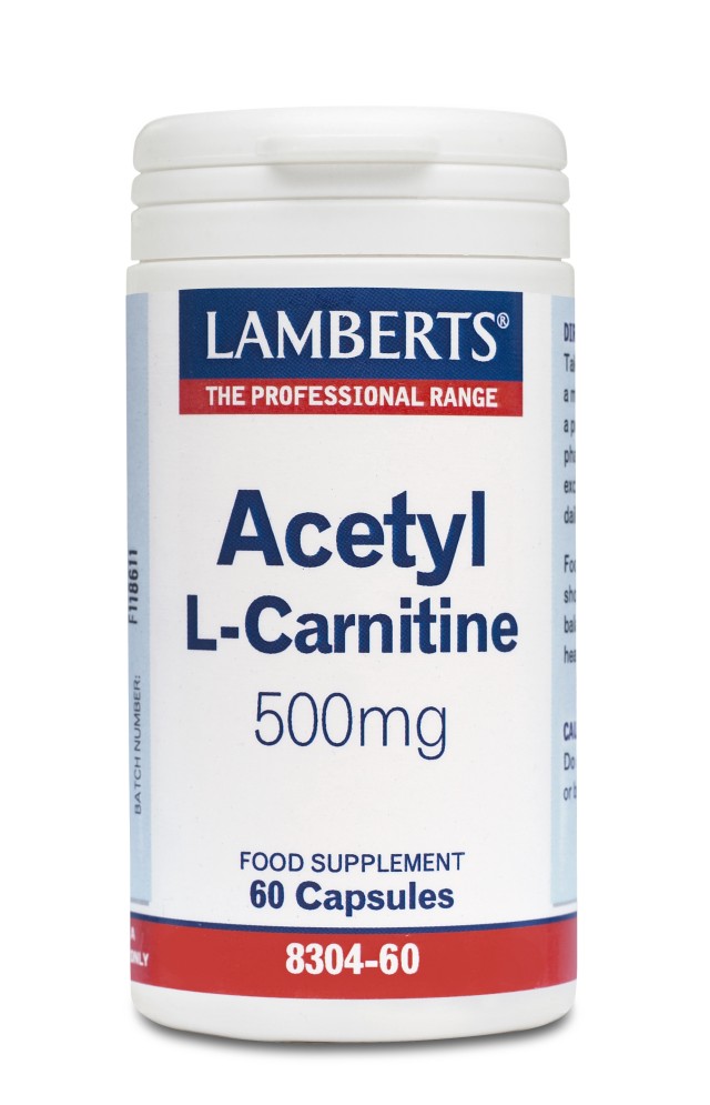 LAMBERTS ACETYL L-CARNITINE 500MG 60CAPS