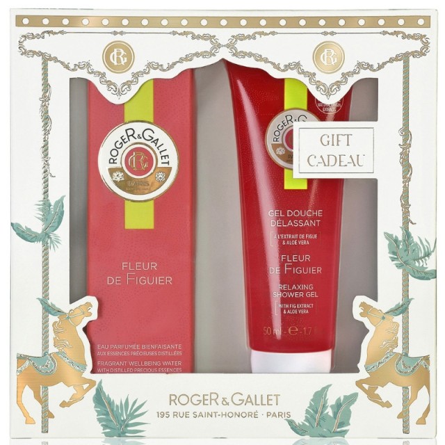 Roger & Gallet Set Fleur De Figuier Eau Parfumee Bienfaisante 30ml + Δώρο Χαλαρωτικό Gel Ντους 50ml