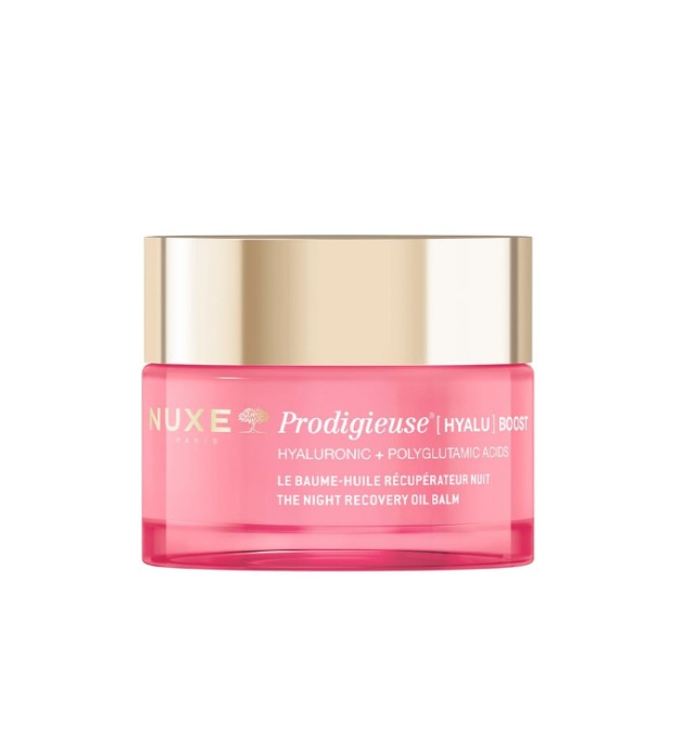 Nuxe Prodigieuse Hyalu Boost The Night Recovery Oil Balm Κρέμα Νυκτός για Βαθιά Ενυδάτωση & Λάμψη 50ml