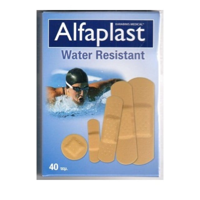 Alfaplast Water Resistant Αδιάβροχα Αυτοκόλλητα Επιθέματα σε Πέντε Μεγέθη 40τμχ
