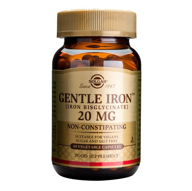 SOLGAR GENTLE IRON 20MG 180VCAP