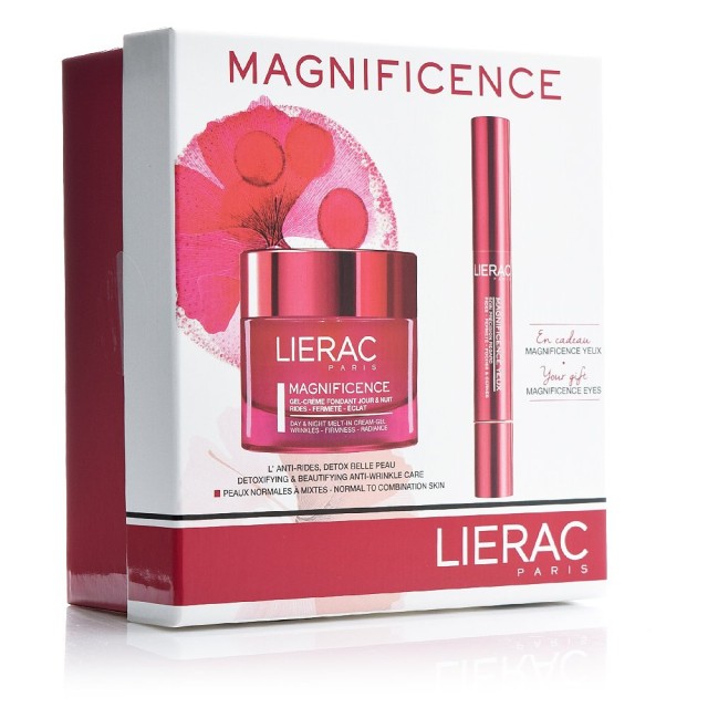 LIERAC MAGNIFICENCE GEL-CREME DAY&NIGHT 50ml+ MAGNIFICENCE YEUX 4gr