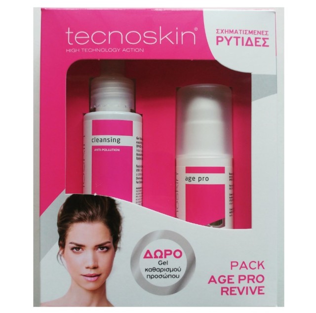 Tecnoskin Set Revive & Hydra Lift Cream 50ml + Δώρο Antioxidant Sensitive Cleansing Gel 100ml