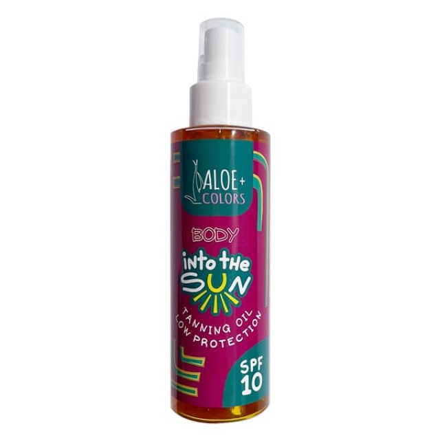 Aloe+ Colors Into The Sun Sunscreen SPF10 Body Tanning Oil Αντηλιακό Λάδι 150ml