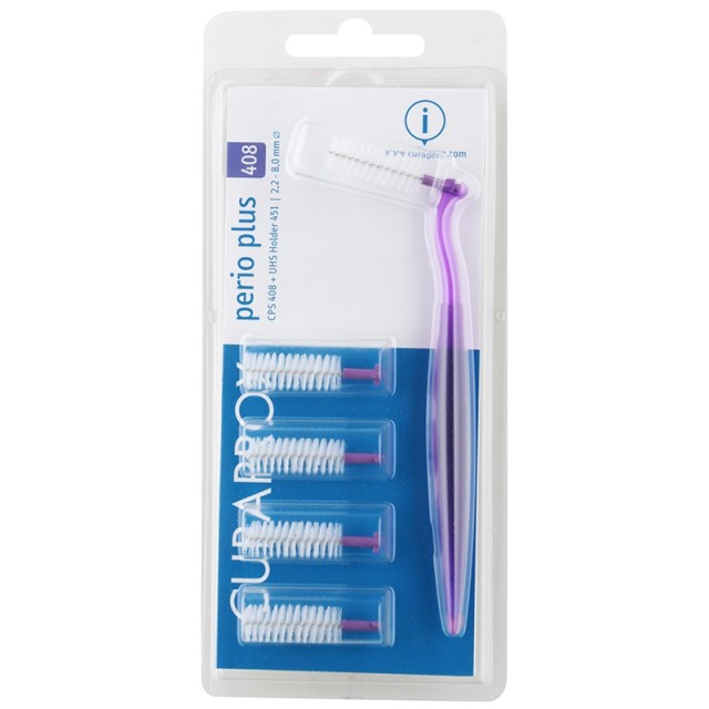 CURAPROX Perio Plus CPS 408 Μεσοδόντια Βουρτσάκια Purple (2,2-8,0mm) 5τμχ.