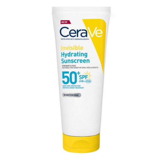 Cerave Invisible Hydrating Sunscreen SPF50+ Αντηλιακό για Πρόσωπο και Σώμα 177ml