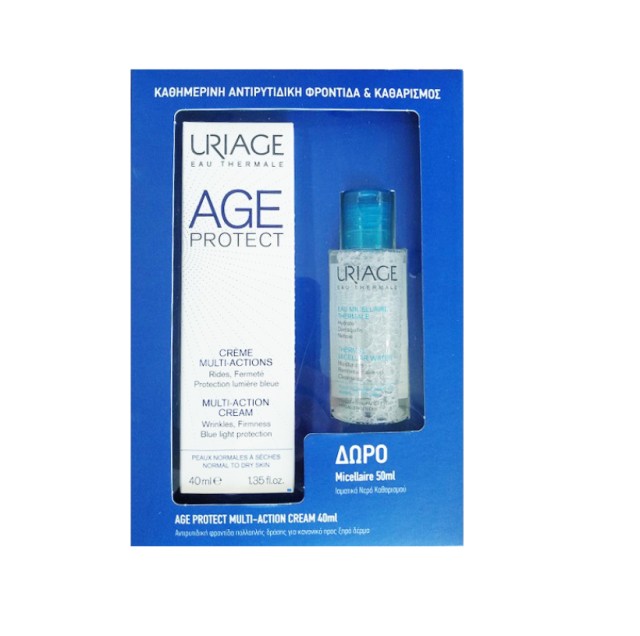 Uriage Set Age Protect Multi-Action Cream 40ml + Δώρο Eau Micellaire Thermale Water 50ml