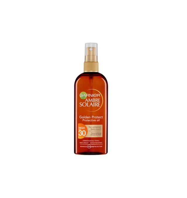 Garnier Ambre Solaire Golden Protect Sun Oil SPF30 Λαδι Προστασιας 150ml