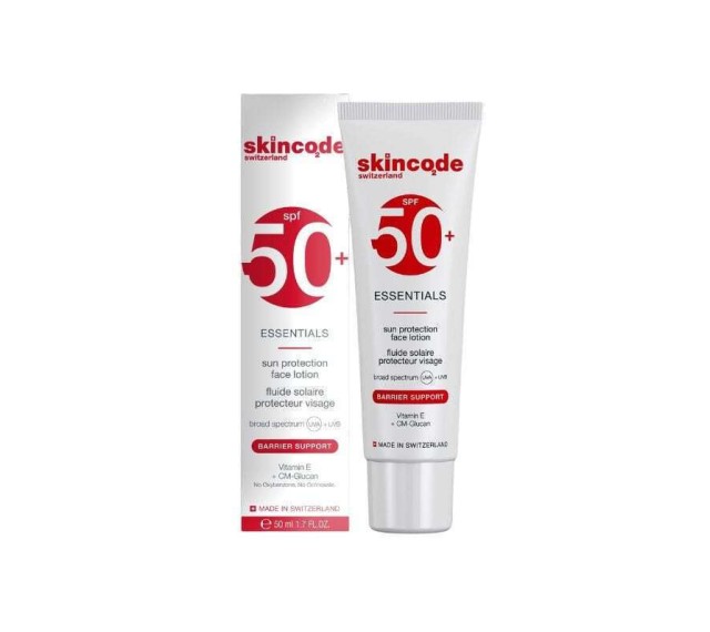 Skincode Essentials Sun Protection Face Lotion SPF50+ Λεπτόρρευστη Κρέμα με Υψηλή Αντηλιακή Προστασία 50ml