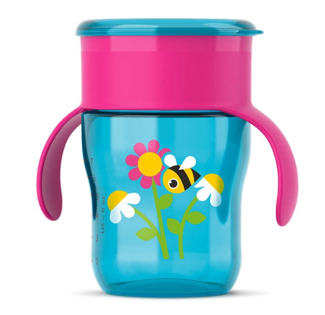 Avent Κύπελλο εκμάθησης με λαβές 260ml Ροζ 9m+ SCF782/17