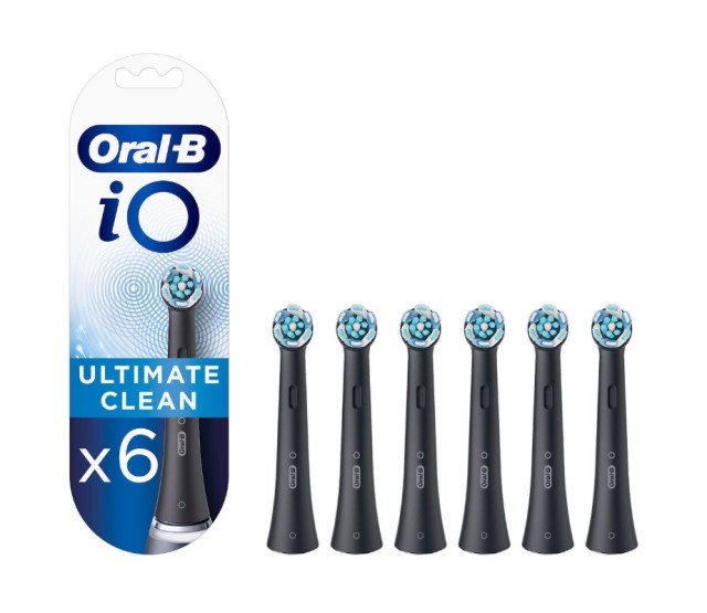 Oral-B Ανταλλακτικές Κεφαλές iO Ultimate Clean Black 6τμχ