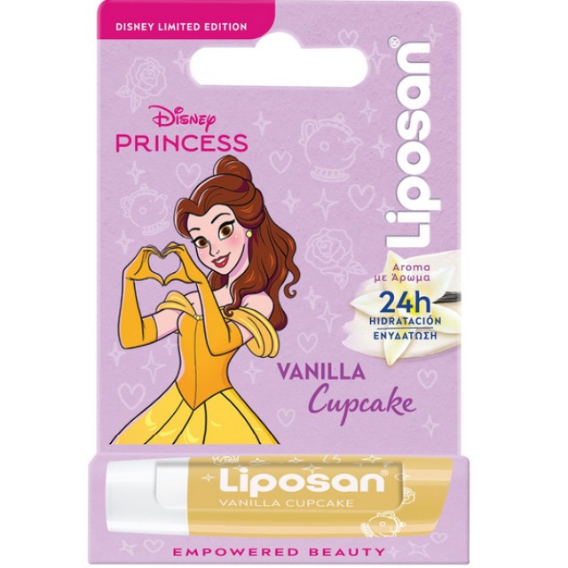 Liposan Empowered Beauty Disney Princess Lip Balm Vanilla Cupcake 4,8gr