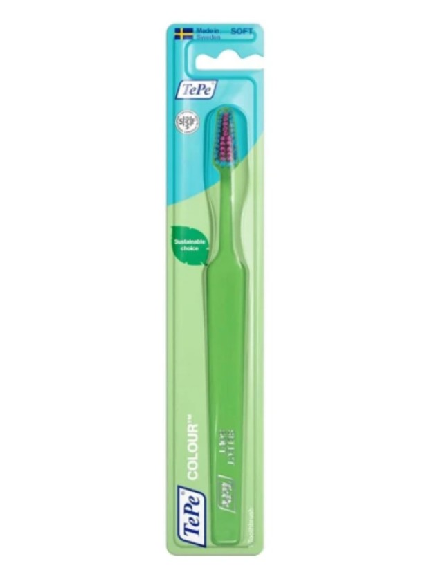 Tepe Colour Compact Extra Soft Green Toothbrush 1pc