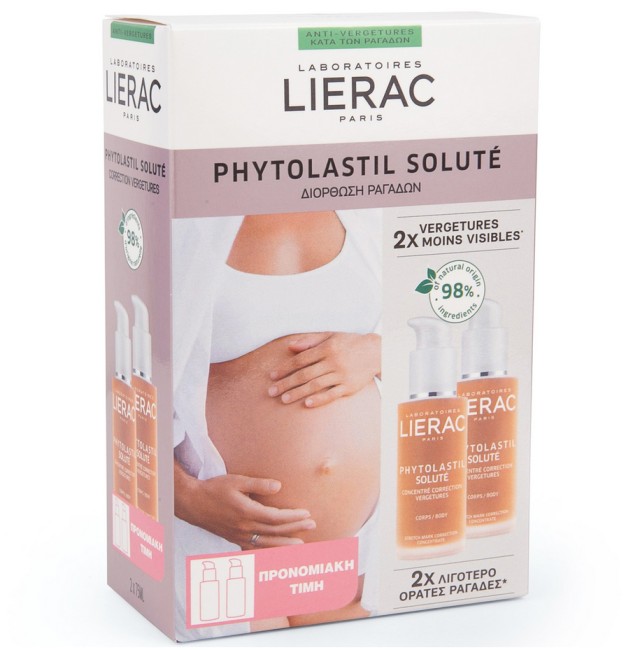 Lierac Phytolastil Solution Stretch Mark Correction Concentrate Serum Ορός Διόρθωσης Σχηματισμένων Ραγάδων 2x75ml