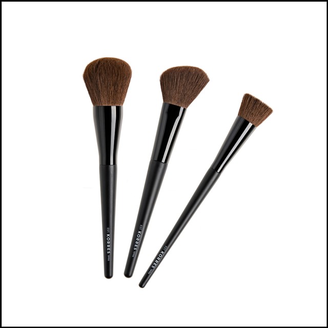 Korres Σετ Πινέλα Μακιγιάζ για Επαγγελματικό Αποτέλεσμα & Μεγάλη Διάρκεια 3τμχ