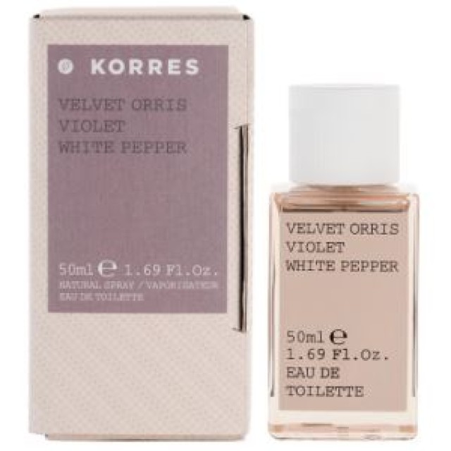 KORRES EAU DE TOILETTE VELVET ORRIS,VIOLET,WHITE PEPPER 50ml