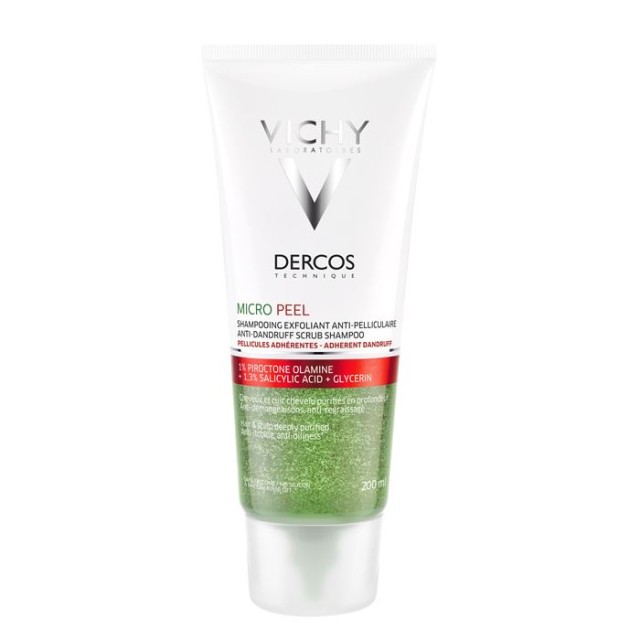 Vichy Dercos Micro Peel Anti-Dandruff Scrub Shampoo 200ml