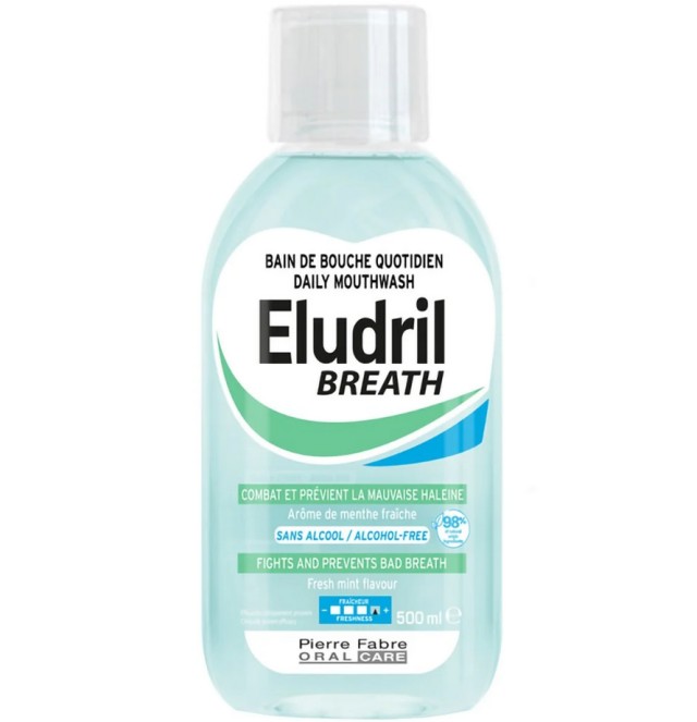 Elgydium Eludril Breath Καθημερινό Στοματικό Διάλυμα για τη Δυσάρεστη Αναπνοή 500ml