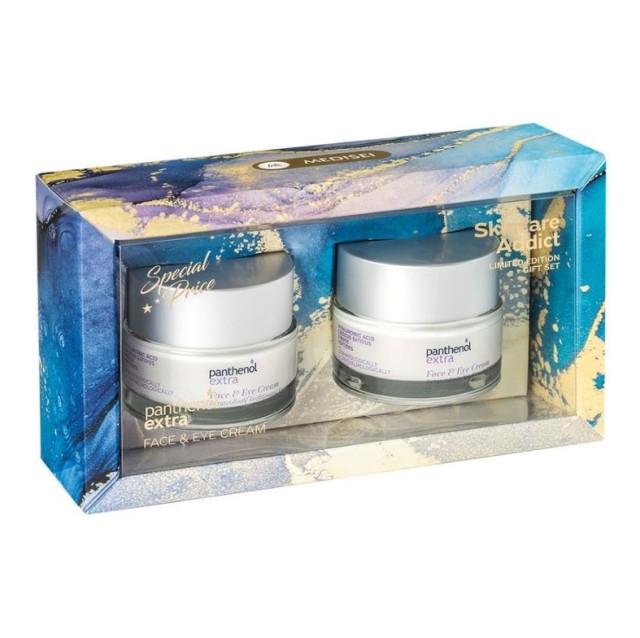 Panthenol Extra Set Face & Eye Cream Αναπλαστική & Αντιρυτιδική Κρέμα Προσώπου & Ματιών 2x50ml