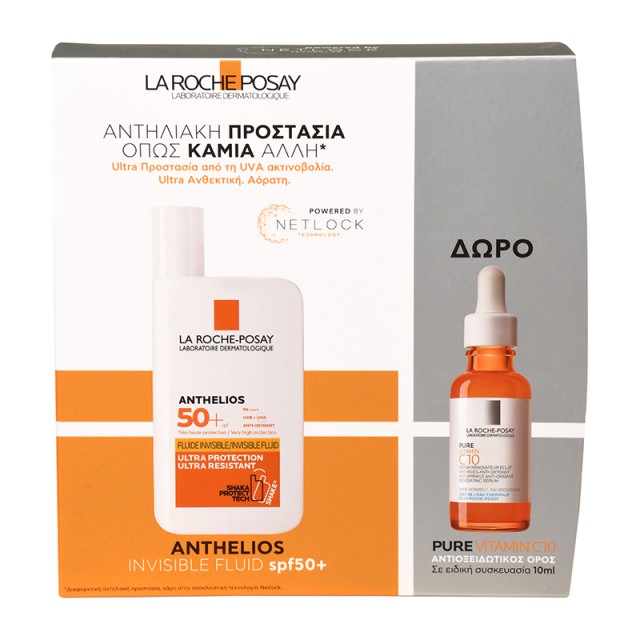 La Roche Posay Set Anthelios Invisible Fluid SPF50+ 50ml + Δώρο Pure Vitamin C10 10ml