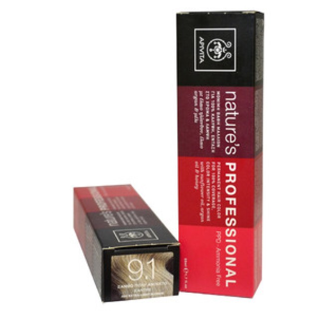 Apivita Nature's Professional 50ml No9.1 Ξανθό Πολύ Ανοιχτό Σαντρέ