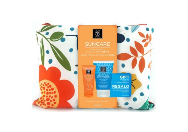 Apivita Set Suncare Anti-Wrinkle Face Cream SPF50 50ml + Δώρο Sunbody After Sun Cooling Cream-Gel με Σύκο & Αλόη 100ml