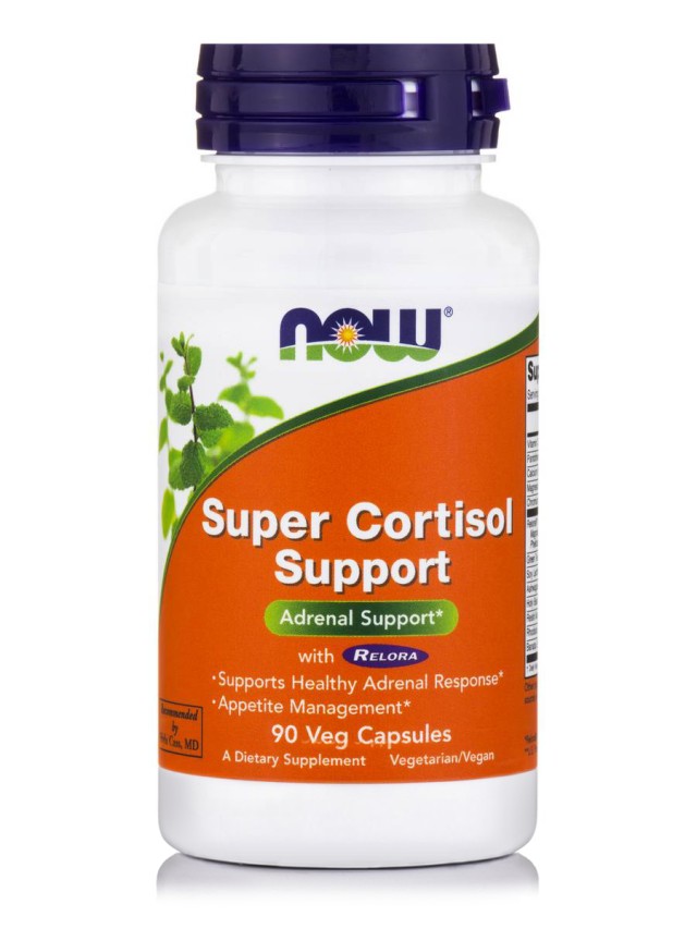 Now Foods Super Cortisol Support w Relora, Rhodiola, Holy Basil ,Green Tea, Ashwaganda & More 90Caps