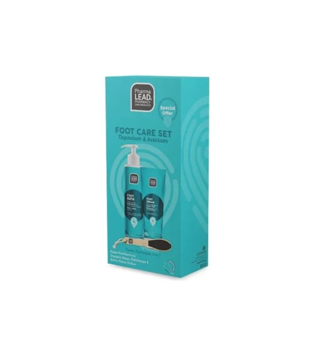 Pharmalead Foot Care Set Κρέμα Ποδιών για Σκασμένο Δέρμα 75ml & Ποδόλουτρο 150ml & Ξύλινη Ράσπα Ποδιών 1τμχ