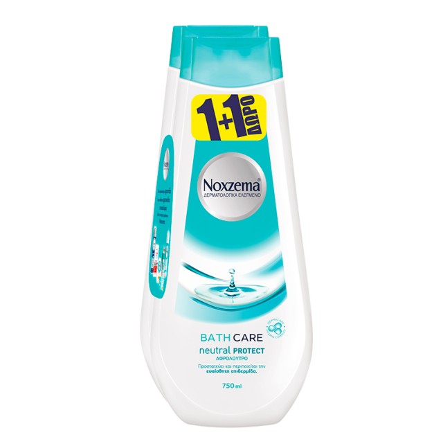 Noxzema Αφρόλουτρο Neutral 750ml 1+1 Δώρο