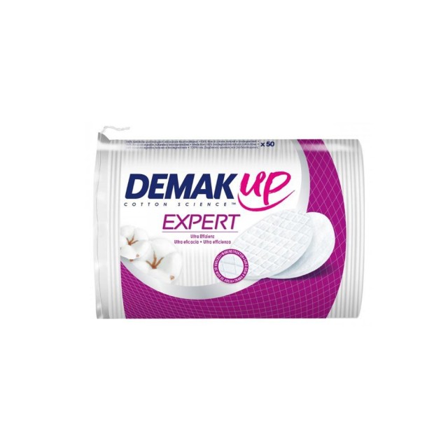 Demak Up Expert Oval Disks Δίσκοι Ντεμακιγιάζ Οβάλ 50τμχ