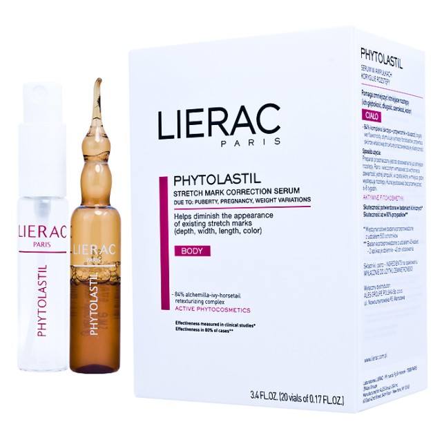 LIERAC Phytolastil Ampoules κατά των ραγάδων 20 αμπούλες των 5ml