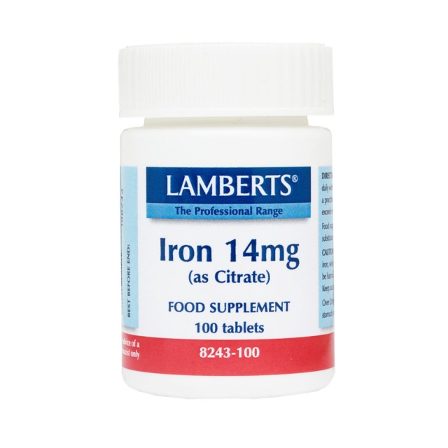 LAMBERTS IRON 14MG 100TABS