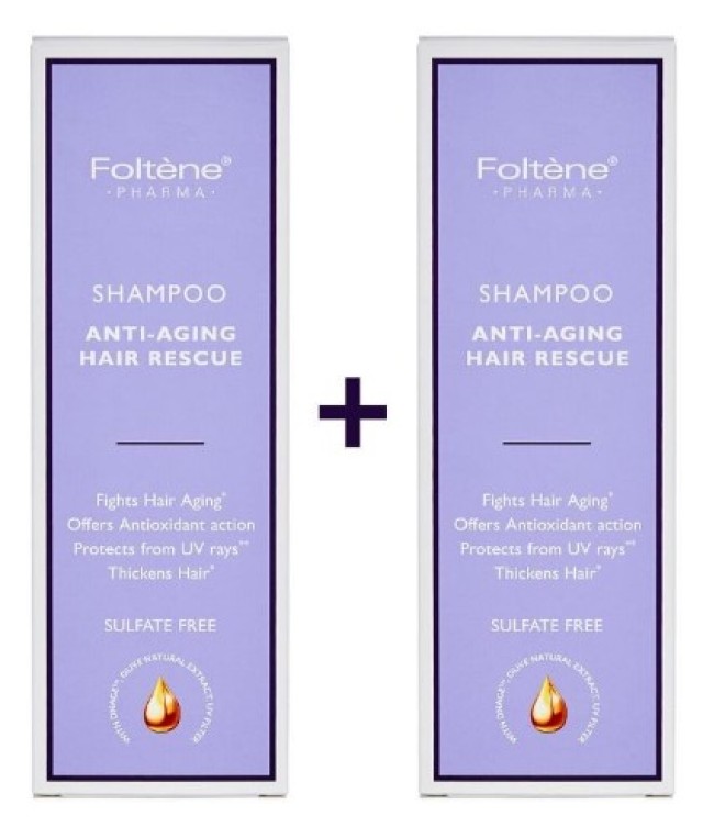 Foltene Shampoo Anti-Aging Hair Rescue Σαμπούαν για Προτασία και Λαμψή 200ml 1+1 Δώρο